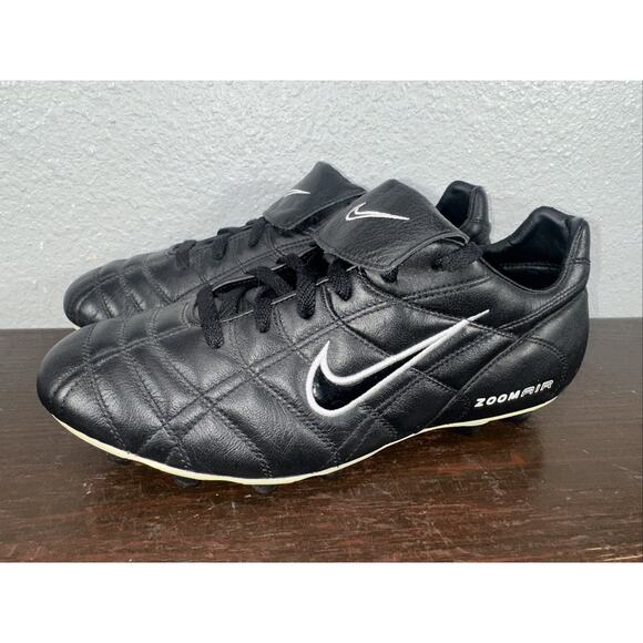 Rare Vintage 2002 Nike Air Zoom Tiempo 398269 Football Boots Soccer Cleats 9.5 - Picture 1 of 11